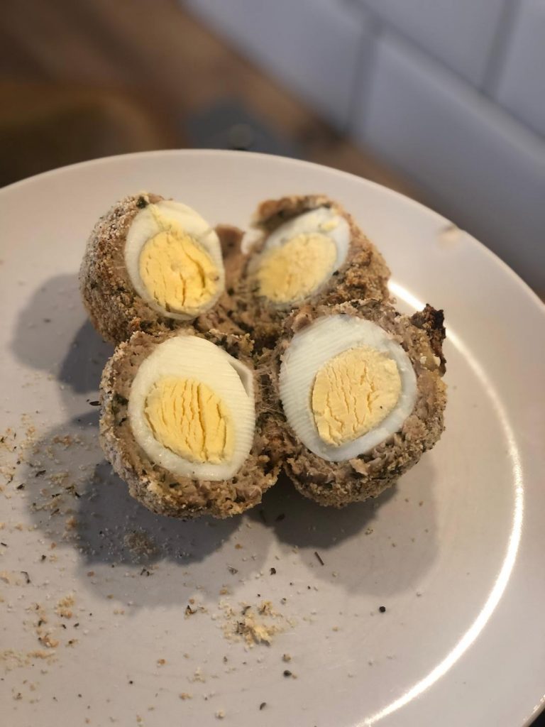 Chicken Sausage Scotch Eggs