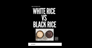White Rice vs Black Rice