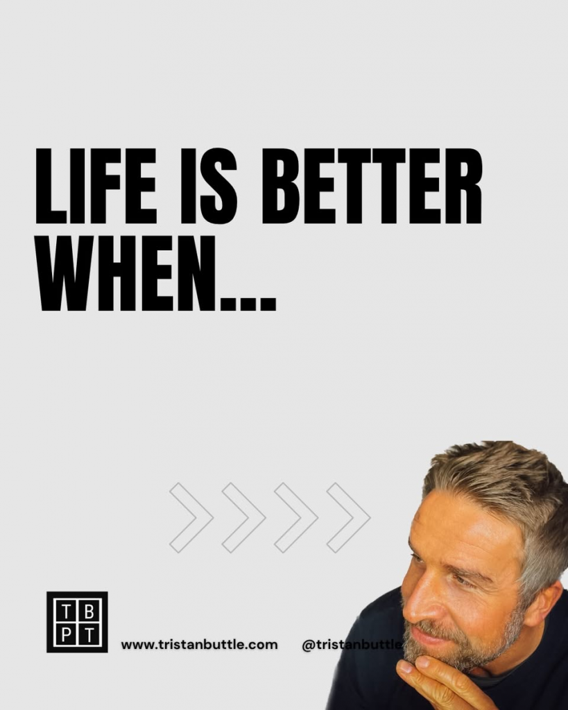 Life is better when you feel better.